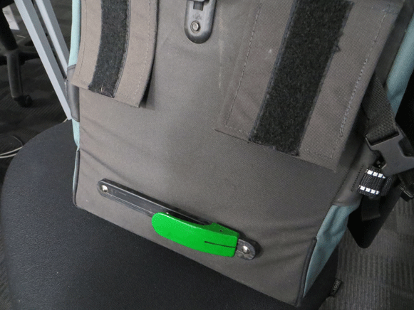 photograph of a pannier bag for a bicycle