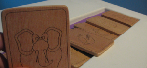 laser cut wooden cards