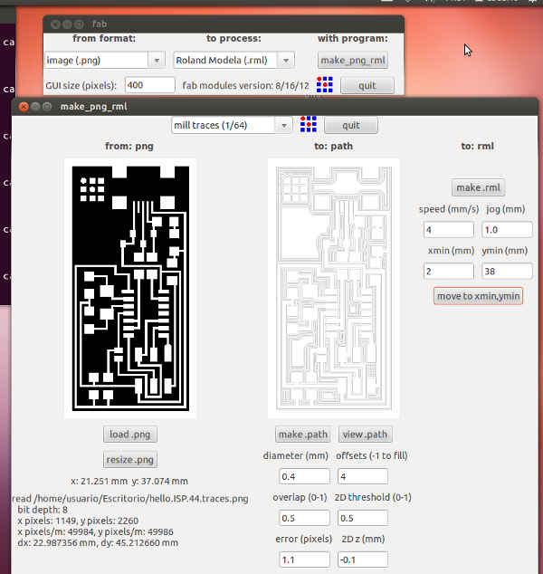 Milling screenshot