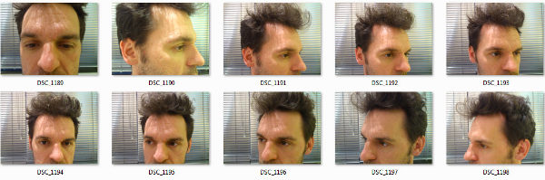 Second capture of my head