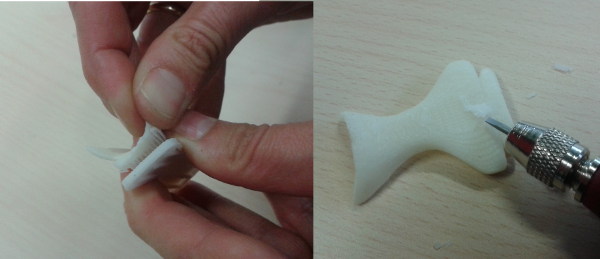 Removing support material