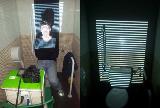 Video projector scan setup