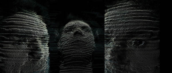 Video projector point cloud