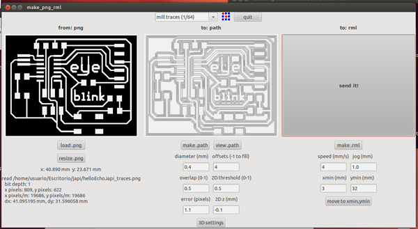 Milling parameters