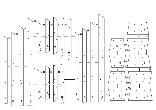 Pieces layout