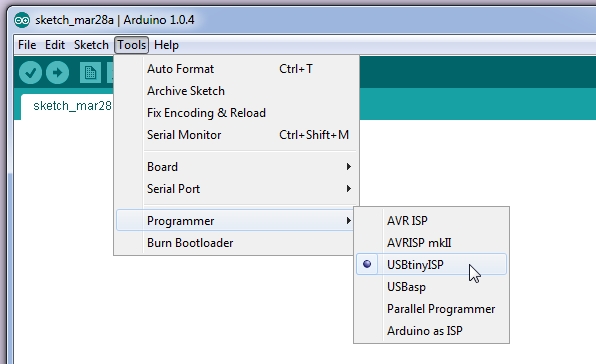ARDUINO programmer