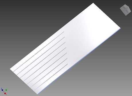 Music Box Comb in Inventor