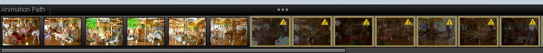 Carousel shots to be stiched