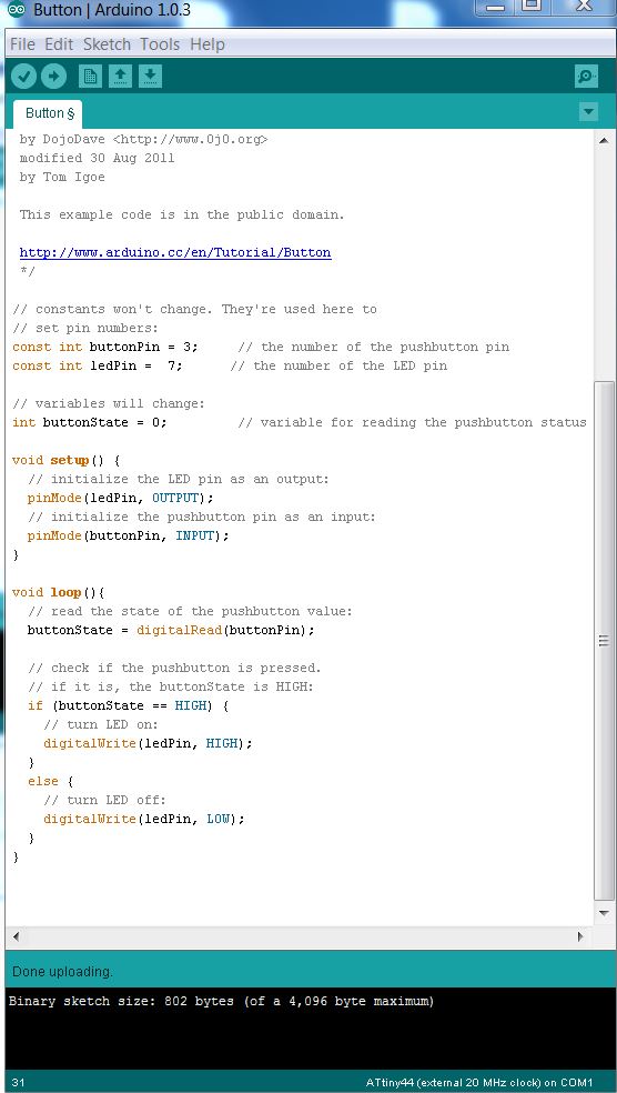 Arduino Button