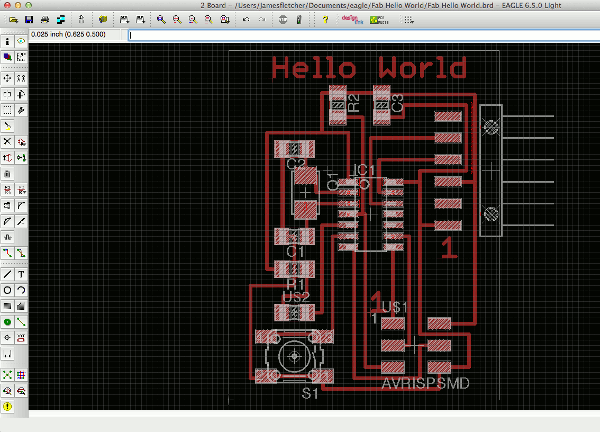 Eagle board layout