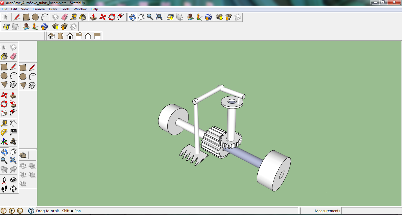 Grass Cutter Gear structure