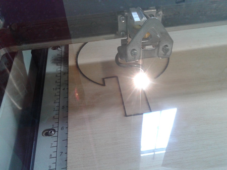 Laser cut
