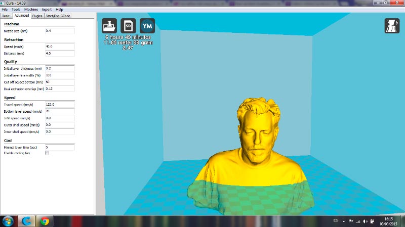 Preparing Cura for Print me
