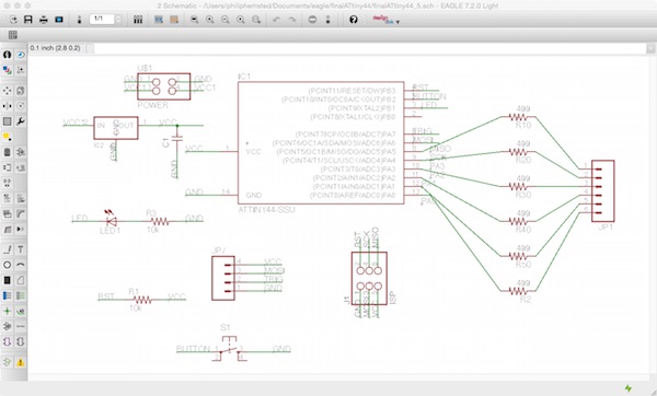 ATtiny44 schematic