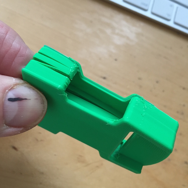 3D printed buckle delaminating