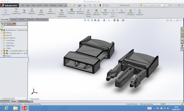 solidworks buckle