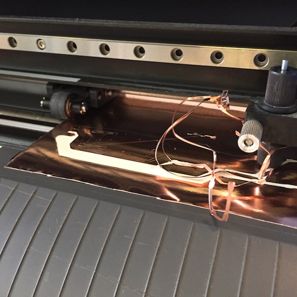 copper on vinyl cutter