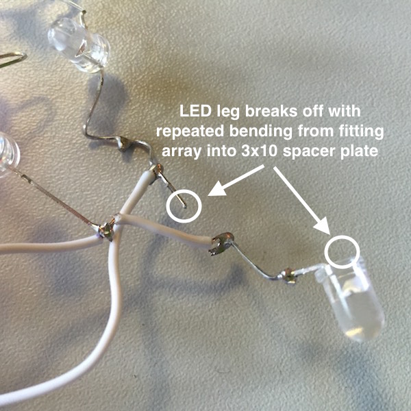 LED legs broken