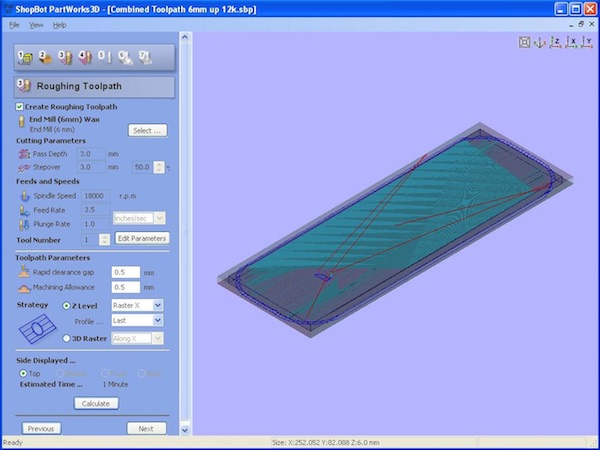 roughing toolpath