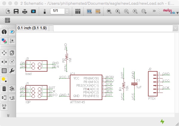 Eagle hello load schematic