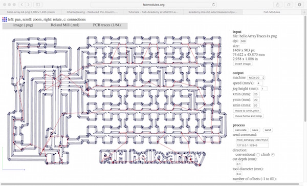 Fabmodules hello array traces