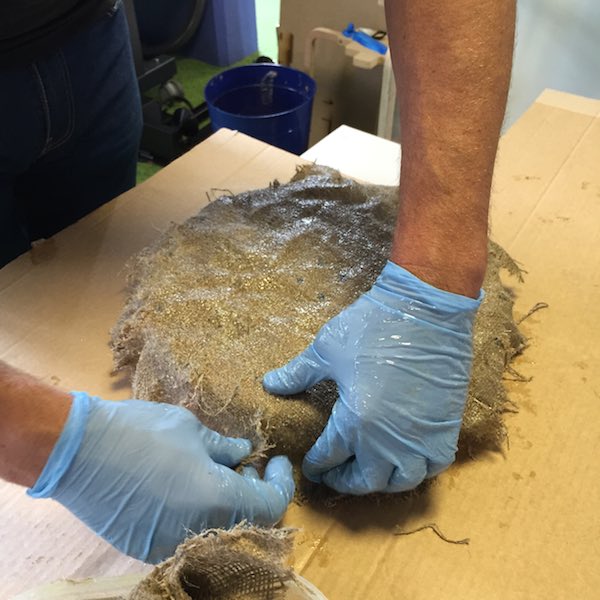 Laying composite