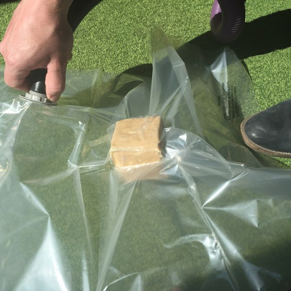 Using vacuum bag