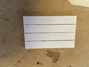 Double sided tape on sheet