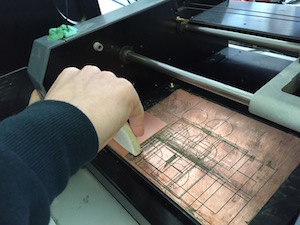 Attaching plate to bed