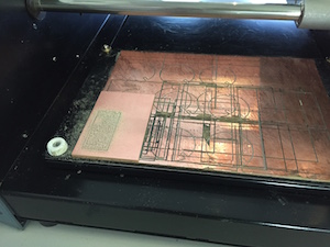 Milling the interior of board
