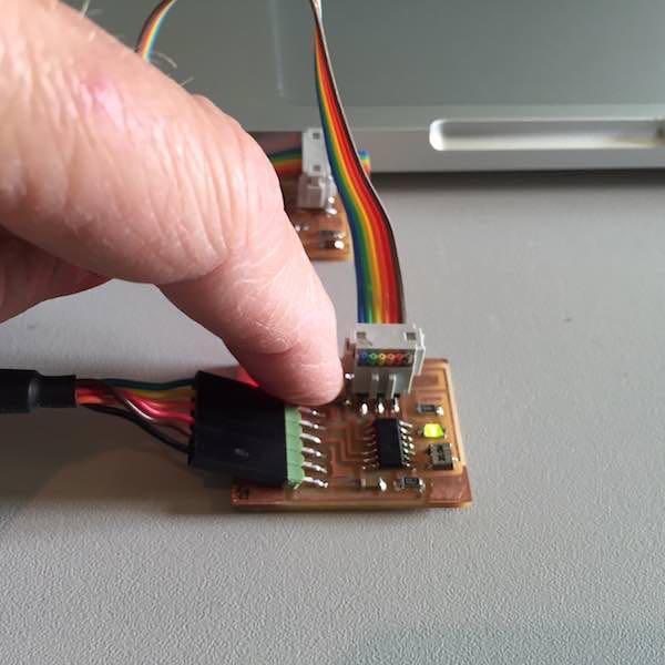 LED on with button press