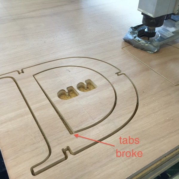 ShopBot test cut joints