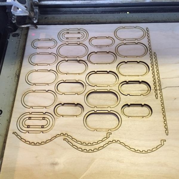 Laser cut scale model