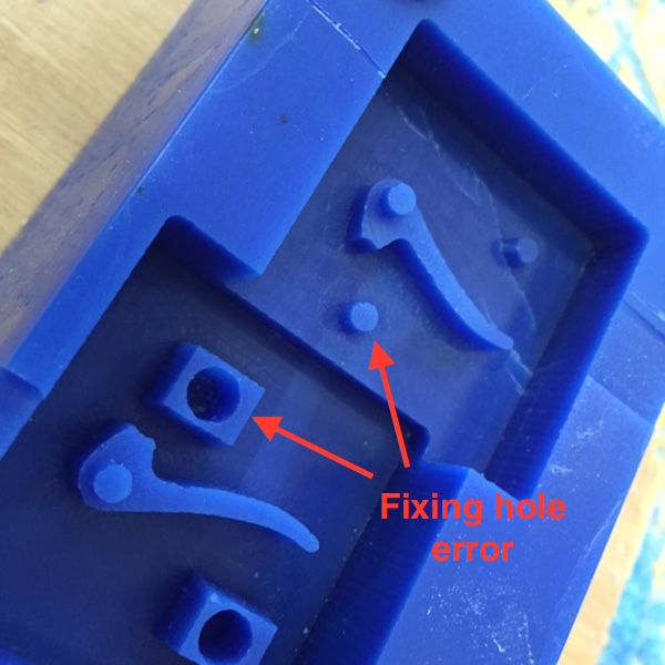 Wax block locator error