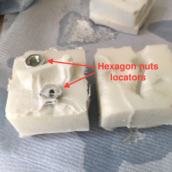 Hexagonal nut for location