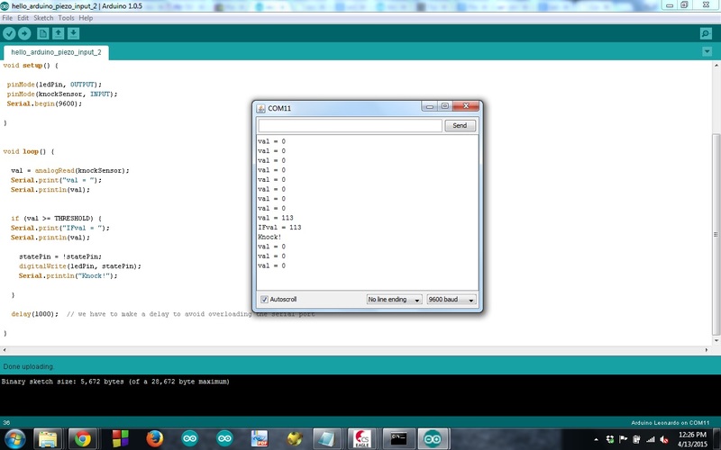 serial output Arduino IDE