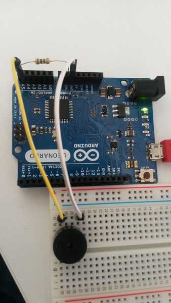 buzz input test with Arduino Leonardo