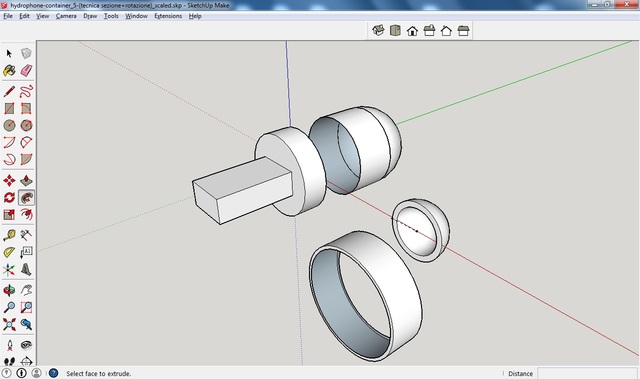 my  first hemispheric cap with thickness