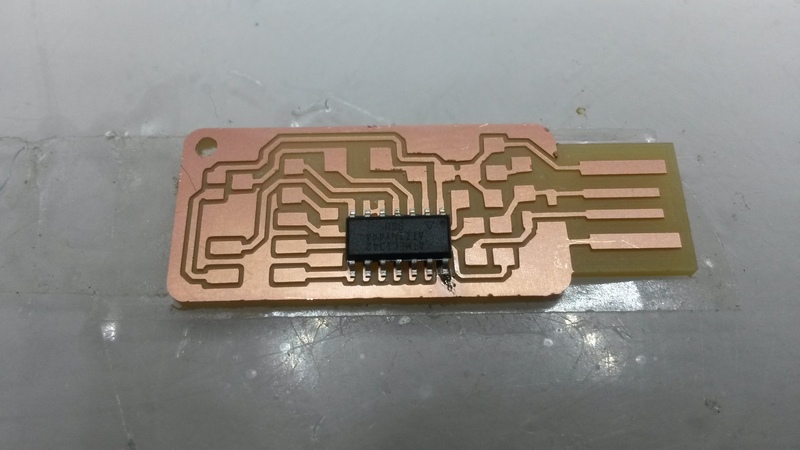 soldering first pin