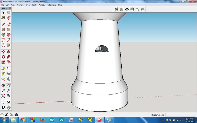 semi-circle hole with lines to delete