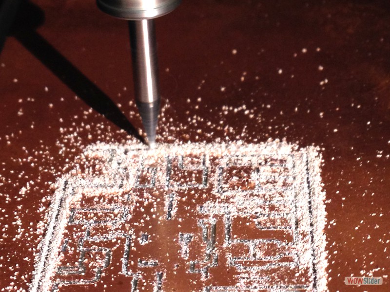 milling the board on the Roland Modela