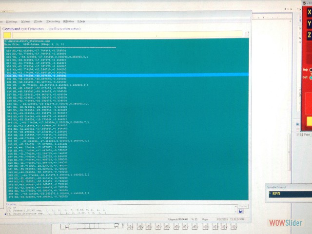 coordinates for cuts in M-code