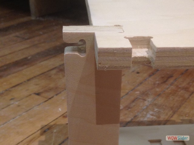 supports that press fit into notches