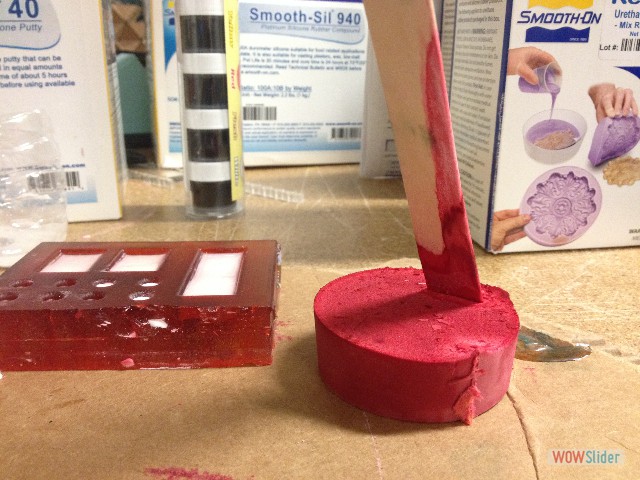 hydro-stone dyed red is like chalk