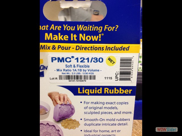 liquid rubber for making a flexible mold