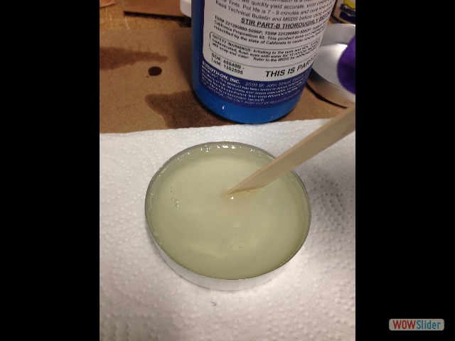 smooth mixing so as not to get bubbles