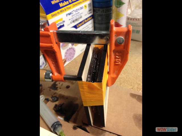 trying out the two part mold