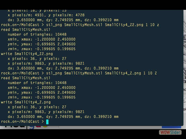 making the stl file into a png