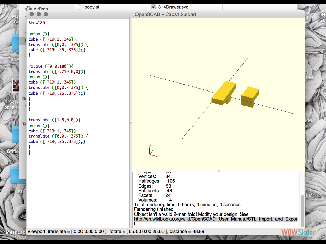 designing in OpenScad