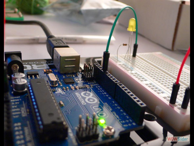 practicing stuffing with a breadboard